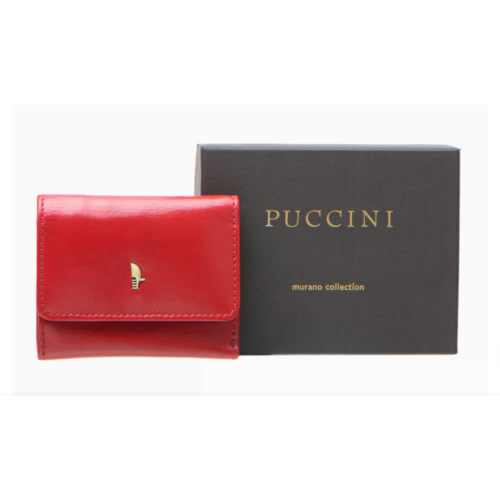 Puccini Masterpiece MU1806 nieduży portfel damski * czerwony